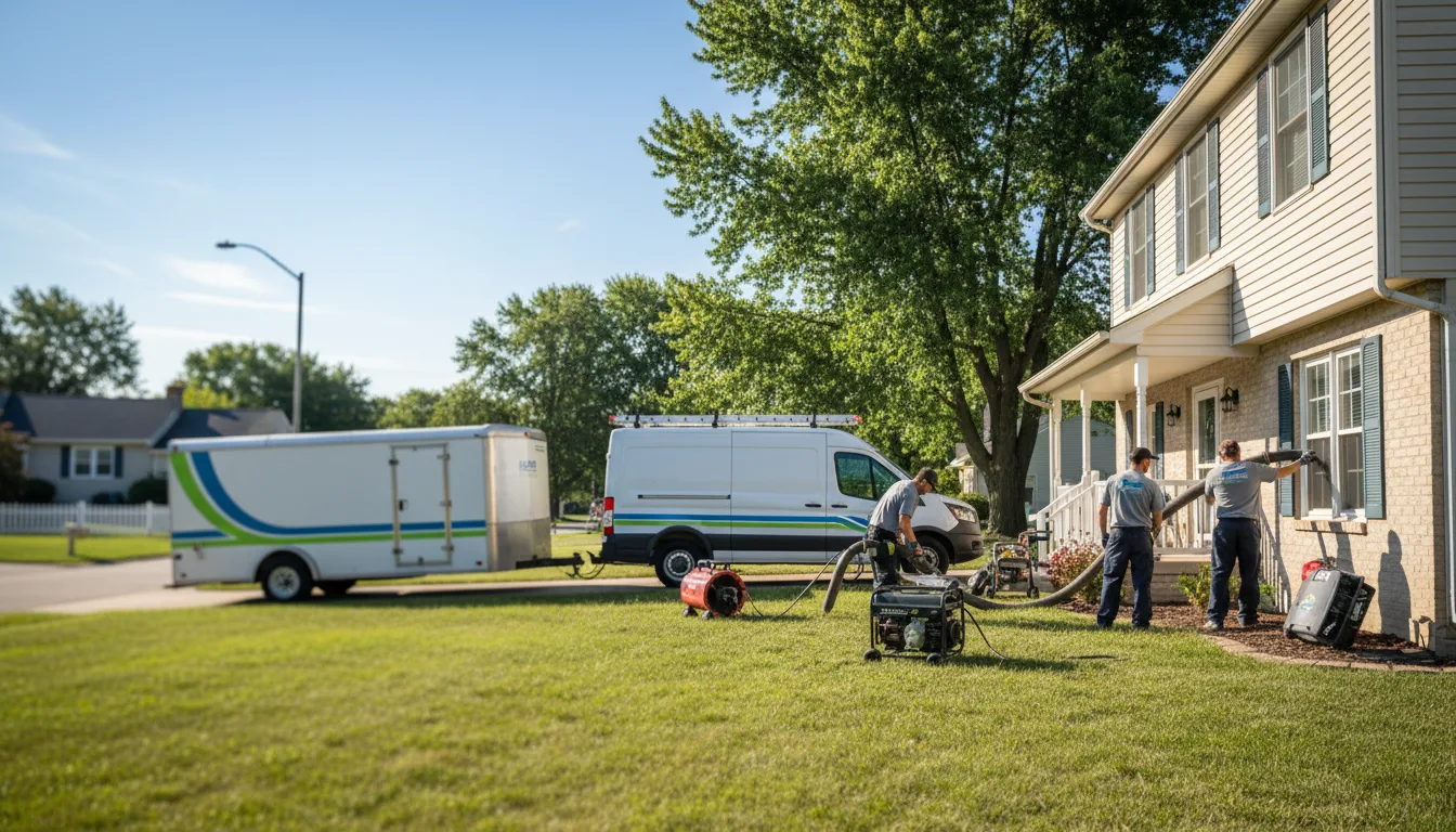 Flooded Basement Restoration And Cleanup With Repair in Larned, KS near me